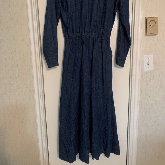 Vintage Jean Dress - Dark Blue - Picture 4 of 7
